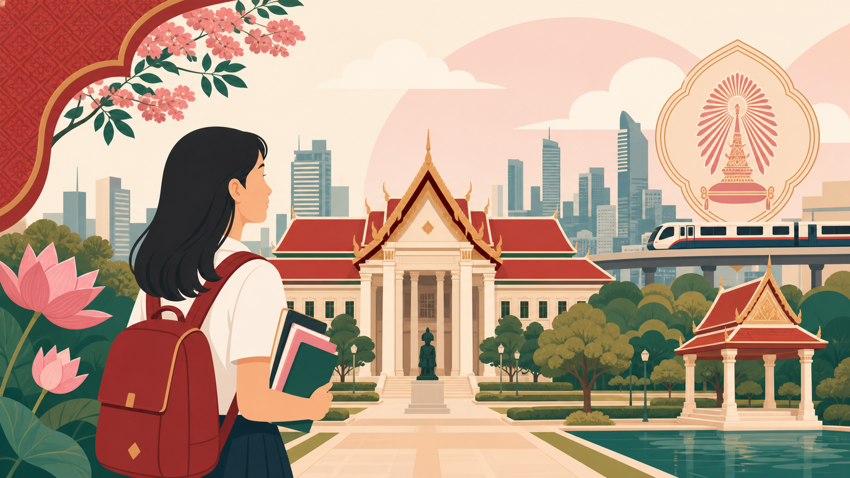 Chulalongkorn University 朱拉隆功大學 插圖