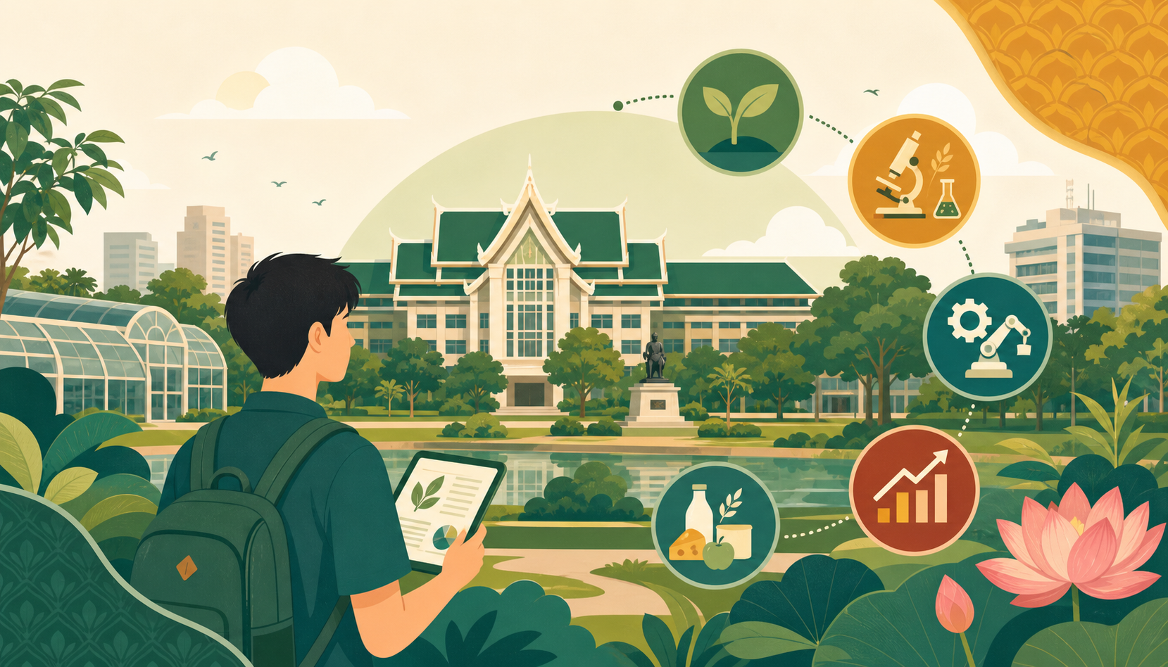 Kasetsart University 農業大學 插圖