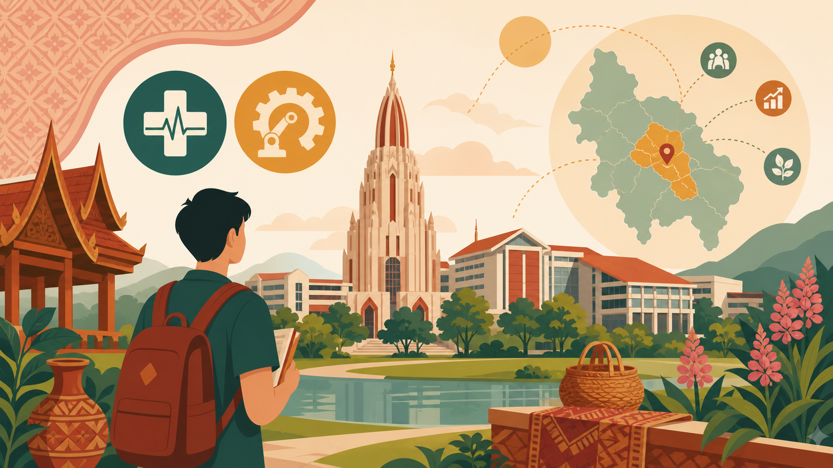 Khon Kaen University 孔敬大學 插圖