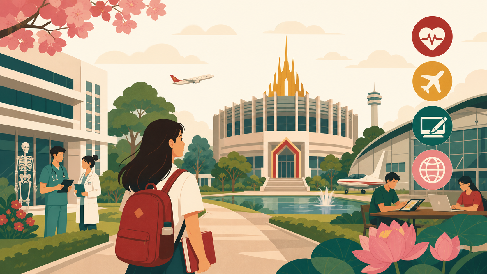 Rangsit University 蘭實大學 插圖
