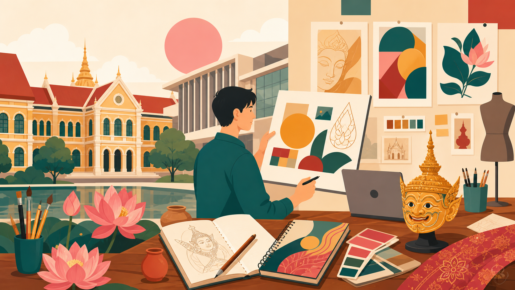 Silpakorn University International College 藝術大學國際學院 插圖